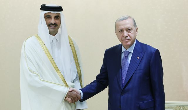 Cumhurbaşkanı Erdoğan, Katar Emiri el-Sani ile bir araya geldi