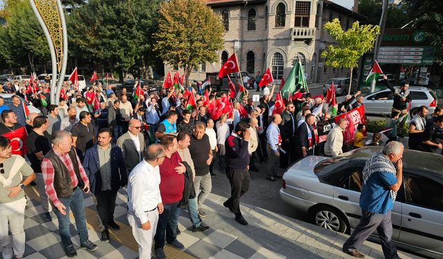 Afyonkarahisar ve Aksaray'da Filistin'e destek yürüyüşü düzenlendi