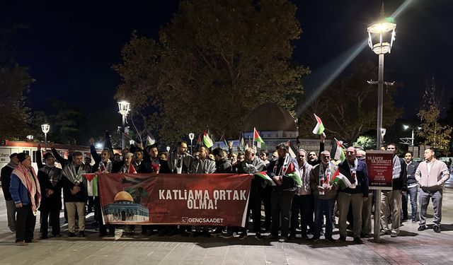 Konya'da İsrail'in saldırıları protesto edildi