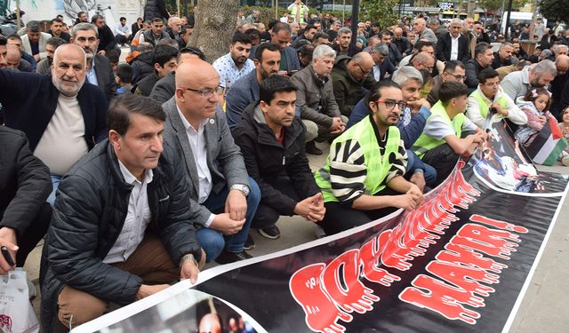 İsrail'in Gazze'ye saldırıları, Batman'da protesto edildi