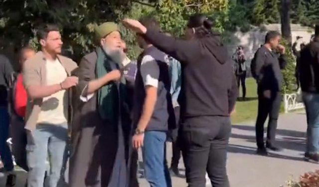 Saraçhane’de sarıklı vatandaşa saldırı: Laiklik sloganları eşliğinde linç girişimi