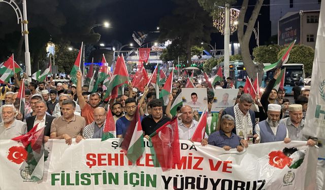 Şanlıurfa'da Her adım Gazze ve Kudüs için yürüyüş düzenlendi