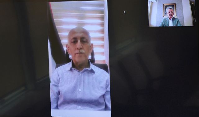Kocaeli Büyükşehir Belediye Başkanı Büyükakın, Gazze Belediye Başkanı ile görüntülü görüştü