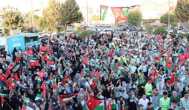 Kilis'te Küresel Sumud Filosu'na destek