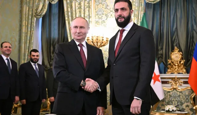 Suriye Cumhurbaşkanı Ahmed Şara, Moskova’da Putin’le görüştü