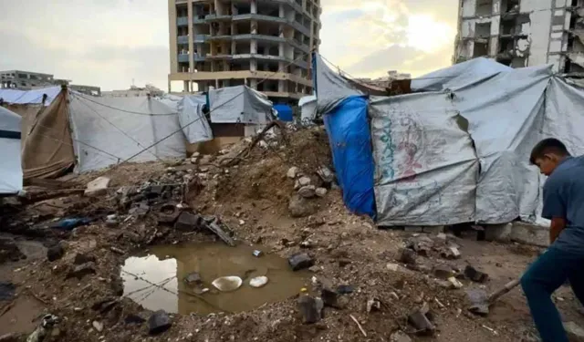 Gazze’de hava şartları durumu ağırlaştırıyor