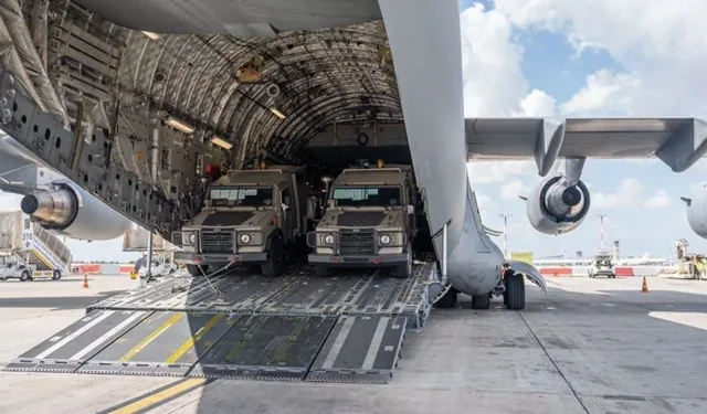 ABD'den İsrail'e ağır ekipman yüklü uçak