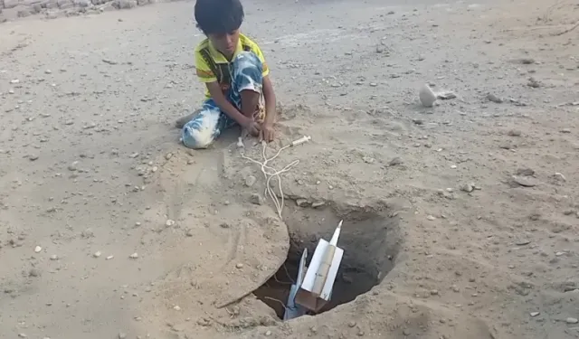 Savaşın ortasında bir deha: Karton roket yaptı