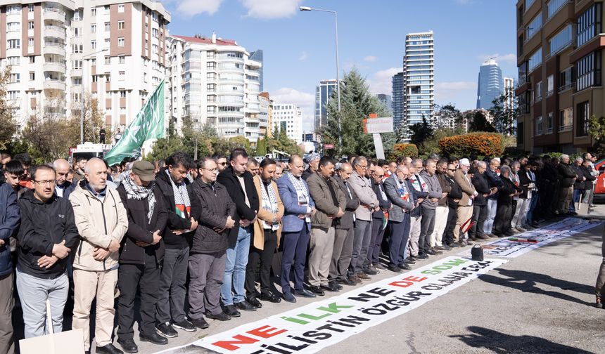 Ankara'da Yahya Sinvar için gıyabi cenaze namazı kılındı