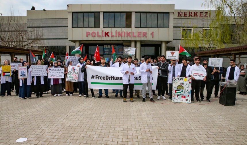 Van'da İsrail'in Gazze'ye yönelik saldırıları protesto edildi