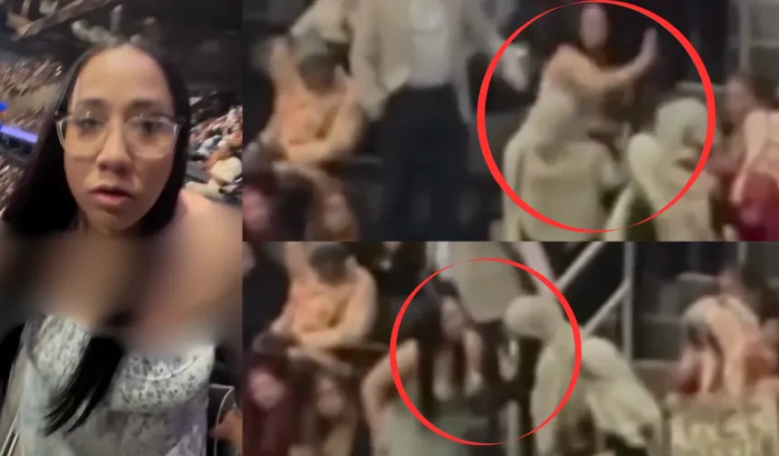 Filistin yanlısı Müslüman kadın, binlerce kişinin önünde darp edildi
