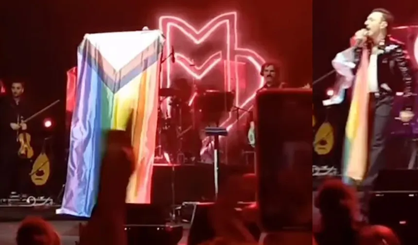 Mabel Matiz, ODTÜ konserinde LGBT paçavrasıyla sahne aldı