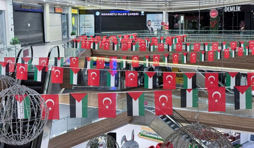 İstanbul'daki bazı AVM mağazalarından Gazze'ye destek