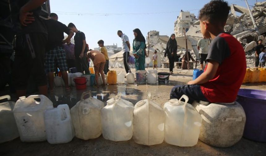 Gazze'de su savaşı: 70 bin kişi susuz kaldı